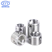 Inserts filetés autotaraudeurs BS4377 M14 pour bois, plastiques, acier au carbone, revêtement en zinc jaune