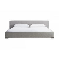 Cabrio-Klapp bett mit modernem Design und Stoff polsterung Platzsparendes MDF-Schaum material aus Sperrholz für Schlafzimmer möbel