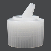 Usine En Gros 24mm Blanc En Plastique PP Tourelle Forme Flip Top Verser Bec De Distribution Bouchon De Bouteille