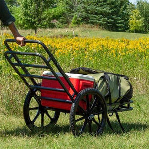 <span class=keywords><strong>Porte</strong></span>-bagages arrière pliable pour voiture, chariot <span class=keywords><strong>à</strong></span> bagages multi-usages <span class=keywords><strong>à</strong></span> deux roues, chariot de transport robuste pour le camping et les voyages - Product Image 3