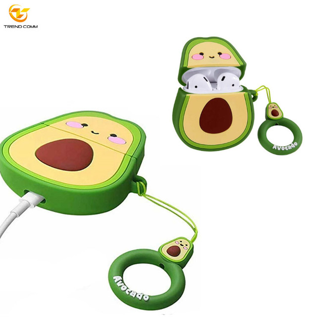 Flexible 3D Silicone Earphone Headphone Cases Fashion Cartoon Rubber Cover for AirPods 1& 2 & 3