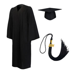 XP-Promos University Unisex Mate Vestido de graduación Gorra Negro Toga Adulto Vestido de graduación Gorra y borla 2025 Año Encanto - Product Image 1