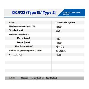 <span class=keywords><strong>Dongcheng</strong></span> 전동 공구 공식 플래그십 스토어 휴대용 충전식 리튬 배터리 세이버 톱 왕복 전기 톱 용 - Product Image 6