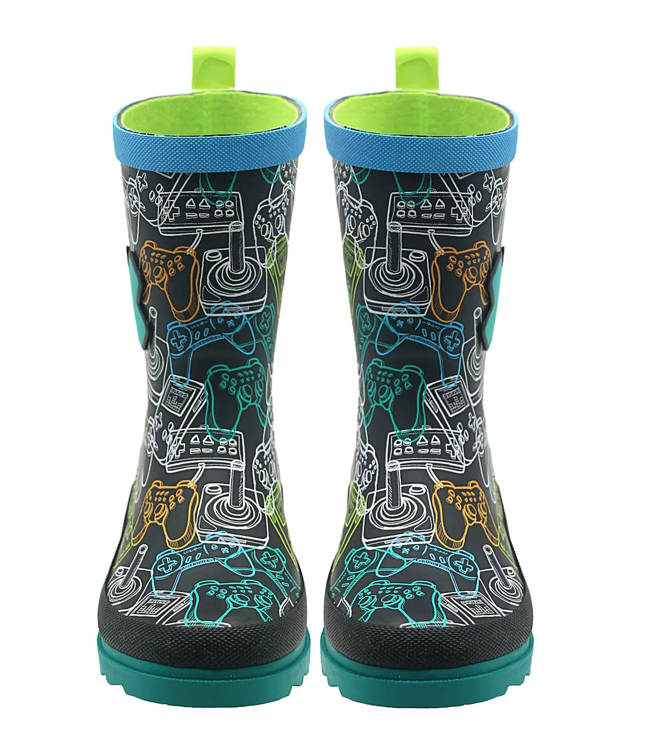 Botas de lluvia personalizadas de alta calidad Botas de lluvia de goma para bebés con estampado bonito impermeable para niños