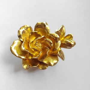 Luxury Furniture Decoration Brass Flower Pulls Wardrobe Drawer Cabinet <strong>Door</strong> <strong>Knobs</strong> Jewelry Box Handles - Product Image 5