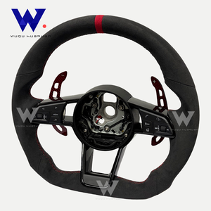 Volant de direction magnétique en peau de cerf pour <span class=keywords><strong>Audi</strong></span> A1 A3 A4 A5 A6 A7 C6 C7 S3 S4 S5 S7 <span class=keywords><strong>Q3</strong></span> Q5 Q7 SQ5 <span class=keywords><strong>RS</strong></span> RS3 RS5 RS6 B8 B9 8P R8 TT - Product Image 5
