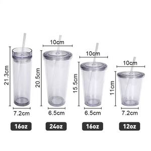 Glitter Double Wall Acrylic Tumbler with Lid & Straw, BPA-Free Insulated <b>Plastic</b> <b>Cup</b>, 16oz Colorful Sparkle <b>Drinking</b> <b>Cup</b> - Product Image 5