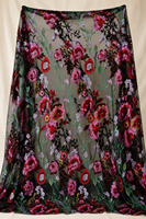 Tissu en maille tricotée jacquard multicolore brodé de sequins pour robes de mariée et de soirée - Matière légère en poly/PET