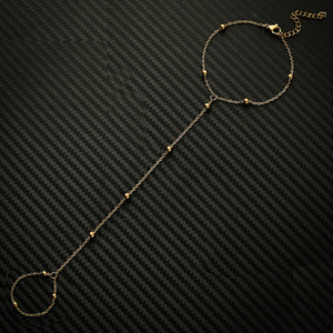 1 pièce de bracelets de cheville de mode pour femmes été en acier inoxydable petit rond perlé jambe orteil pied bijoux accessoires de fête de mariage - Product Image 5
