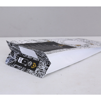 Sachet d'emballage de café à fond plat imprimé sur mesure, haute barrière, thermoscellable, à soufflets latéraux, qualité alimentaire, OEM ODM