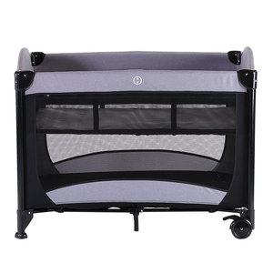 Box per Bambini Pieghevole in Metallo, Comodo e Portatile, Design Moderno con Caratteristiche di Sicurezza, <span class=keywords><strong>Culla</strong></span> per Dormire, Fasciatoio, per Esterni e Soggiorno - Product Image 2