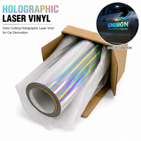 Vinilo Holográfico de Corte a Color, Vinilo Decorativo de Corte Preciso, Rollo de Vinilo Autoadhesivo para Decoración de Vehículos