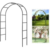 Support de toile de fond arqué pour mariage, structure en fer forgé, arche à ballons, support à fleurs, cadre pour plantes grimpantes, treillis pour vigne