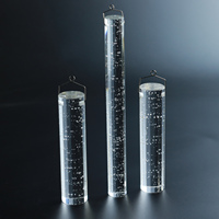 Colonne de bulles en cristal rond pour la décoration de lustre