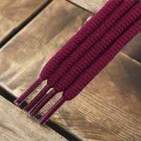 Lacets plats en coton ciré GON22, largeur 10 mm, lacets de chaussures de qualité supérieure