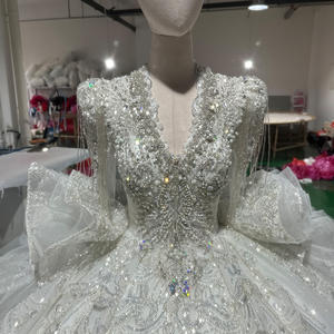 Jancember XS076 lujo borla hinchada nupcial vestido de novia vestidos de novia para las mujeres - Product Image 2