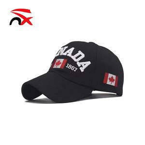 도매 패션 씻어 야구 모자 조정 가능한 캐주얼 면 캐나다 메이플 리프 스냅 백 모자 성인용 - Product Image 6