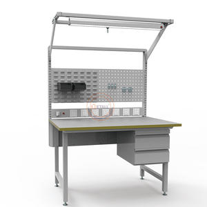 다 기능적인 산업 작업장 판매를 위한 전기 시험 내각 강철 벤치 반대로 정체되는 작업대 - Product Image 1