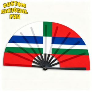 Abanicos Plegables con Logotipo Personalizado y Bandera Nacional, Abanicos Portátiles Ligeros Adecuados para Todo Tipo de Eventos Deportivos - Product Image 1