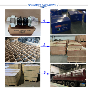 100mm Đường kính DN80 PN16 kết nối linh hoạt EPDM SS304 Nguồn cung cấp nước thép không gỉ ren cao su doanh - Product Image 2