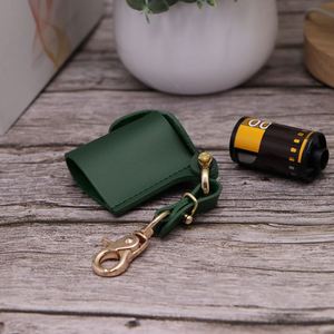 Durable PU Leather Film Case Holder Hanging Film Pouch with Metal Keychain <b>Camera</b> Accessories Gifts Bag for Photographers - Product Image 2