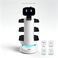 Robot Serveur Intelligent de Livraison de Repas 2026 MiCity à Prix Usine avec Charge Utile de 30 kg, Navigation Automatique, Robot de Restaurant, Contrôle à Distance par APP