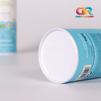 Tube de stockage de sel en carton cylindrique, écologique, fait main, de qualité alimentaire, avec couvercle saupoudreur et doublure en aluminium sécurisée