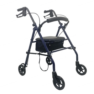 CA505 Factory Direct <b>Sale</b> Elderly & Disable Folding <b>Rollator</b> Walker with Seat Walking Aid - Product Image 4