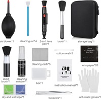 L'usine fournit directement le kit de nettoyage professionnel d'appareil photo reflex numérique avec étui de transport étanche