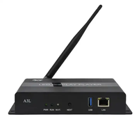 Caja de envío asíncrona de pantalla LED plsyer, 3G, 4G, tarjeta de control Wifi, software Huidu HDplayer, 2 unidades
