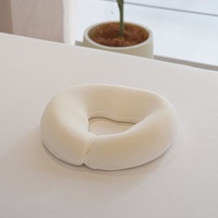 Coussin de massage blanc pour le visage en mousse à mémoire de forme, pour table de massage et chaise de massage, appui-tête