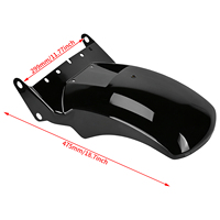 Garde-boue arrière court LED pour moto avec clignotants intégrés pour Harley Softail Standard Deluxe 2008-2017