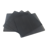 Filtre à poussière pour ventilateur PC en PVC noir découpable de 80 mm, 90 mm, 120 mm, 140 mm, anti-poussière, boîtier de protection contre la poussière, maille de refroidissement pour ordinateur, protection contre la poussière fine