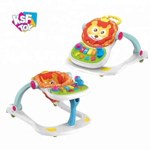 4 in 1 multifunction cartoon lion musical toy folding learning <span class=keywords><strong>walking</strong></span> chair rolling baby walkers - Product Image 3