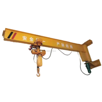 Grue murale industrielle robuste pour levage de charges lourdes, grue à flèche en acier durable, capacité 10T, moteur à faible entretien pour la construction