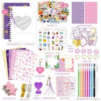 Nuevo Producto: Set de Decoración para Diario, Caja de 200 Pegatinas Hecha en China para Niños y Niñas, Scrapbooking, Bullet Journals