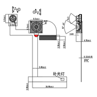 Module de caméra câblée tout-en-un pour tablette avec double caméra 2MP GC02M1, interface MIPI, résolution 1600x1200, 30FPS