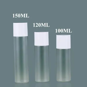 Low MOQ 100ml 120ml 150ml Scrub Empty Plastic PET Bottle Toner Bottle with Screw Cap