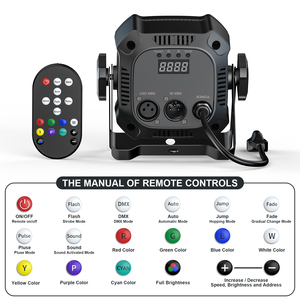 New Mini 4x8W mệnh có thể đèn RGBW 4in1 nhựa Đảng DJ Disco Stage <span class=keywords><strong>LED</strong></span> mệnh ánh sáng cho tiệc cưới Câu lạc bộ disco - Product Image 4