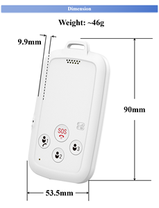 แท็กติดตาม GPS 4G สำหรับนักเรียน เด็ก ผู้สูงอายุ พร้อมระบบติดตาม SMS SOS พกพาสะดวก ควบคุมโดยผู้ปกครองผ่านแอป กำหนดเขตเรียกเข้า ซิมโทรศัพท์ บัตร E-ID - Product Image 2