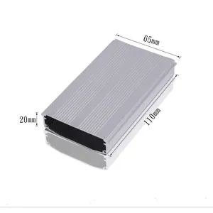 Aluminum Profile Sand Blasting Box Instrument Components Case Enclosure Custom Control Panel Box Electrical Amplifier Housing