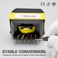 Transformateur à noyau de ferrite haute fréquence à montage sur circuit imprimé pour alimentation à découpage et conversion de puissance industrielle