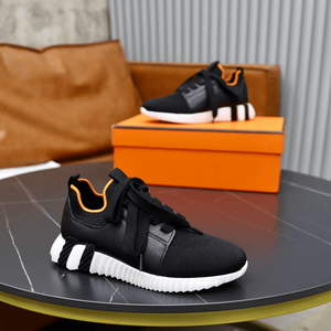 Zapatillas Deportivas Clásicas Casuales para Hombre, de Cuero Suave con Diseño de Paneles, Suela Delicada con Rebote, Suela Estable y Duradera para Todo el Año - Product Image 4