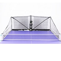 Konford Venta caliente automático Tenis de Mesa Robot Ajuste Ping-Pong escritorio rango de transmisión Spin OEM pelotas de ping pong entrenador