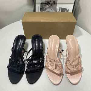 Mujeres 2025 lujo <span class=keywords><strong>Francia</strong></span> con Bowknot sandalias para zapatos de mujer tacones altos - Product Image 4