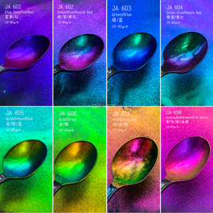 Poudre de maquillage pour les yeux caméléon holographique à <span class=keywords><strong>tarif</strong></span> gratuit Pigment de perle de mica Aurora élevé pour la peinture de voiture en résine pour ongles - Product Image 2