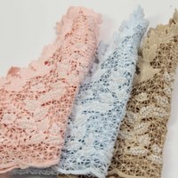 Vente en gros de dentelle à sequins en polyester YUGU YG-4456, nouveau style, bordure personnalisable, couleurs variées, largeur de 25 cm