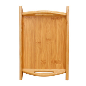 Bamboo <b>Tea</b> <b>Tray</b> Double Ear Handle Serving <b>Tray</b> For <b>Tea</b> Set Hotel Use Carbonization Finish - Product Image 5