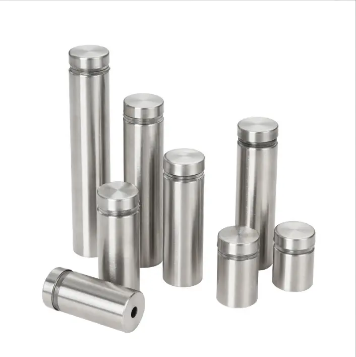 standoff screws for wall mount acrylic picture frame hardware aluminum silver finish nails for acrylic glass sign holder