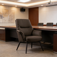 Chaise de réunion moderne, chaise de bureau exécutive en cuir, chaise de bureau et de direction